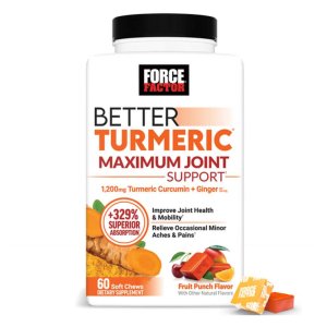 Force Factor Better Turmeric Maximum Joint Support – 60 Soft Chews