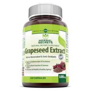 Herbal Secrets Grapeseed Extract 100 Mg 120 Capsules