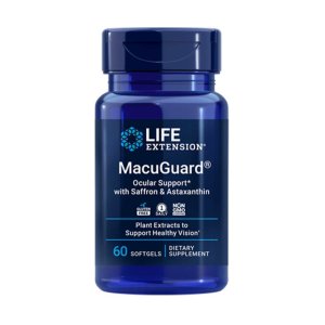 Life Extension Macu Guard® Ocular Support with Saffron & Astaxanthin 60 Softgels