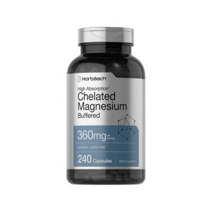 Horbäach Magnesium Chelated 360mg per Serving | 240 Capsules