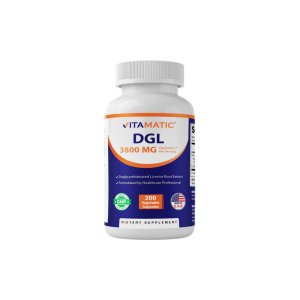 Vitamatic DGL Licorice Extract 3800mg 200 Capsules