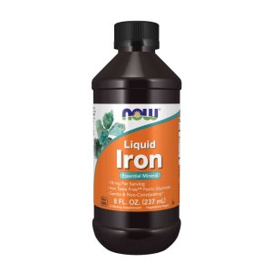 Now Foods Liquid Iron – 8 Fl Oz (237ml) – Gentle & Non-Constipating
