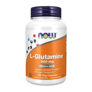 Now Foods L-Glutamine 500 Mg – Pure Amino Acid Support – 120 Veg Capsules