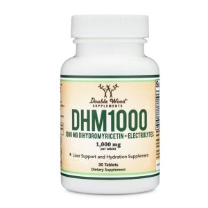 Double Wood Supplements DHM 1000 – 1000mg Dihydromyricetin + Electrolytes | Liver Support & Hydration – 30 Tablets