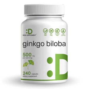 Deal Supplement Ginkgo Biloba 500mg Per Serving, 240 Capsules