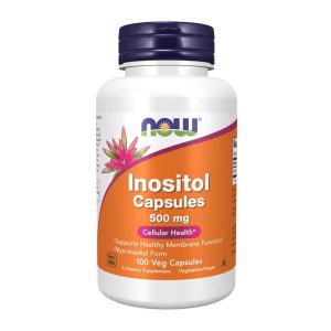 Now Foods Inositol Capsules 500 Mg – Myo-Inositol for Cellular & Membrane Health – 100 Veg Capsules