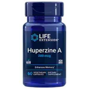 Life Extension Huperzine A 200mcg - Memory & Cognitive Support - 60 Vegetarian Capsules