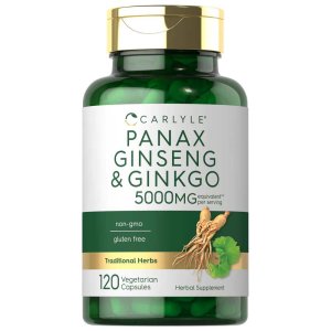 Carlyle Nutritionals Panax Ginseng & Ginkgo Biloba | 120 Capsules