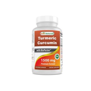 Best Naturals Turmeric Curcumin 1500mg with BioPerine - 180 Vegetarian Capsules