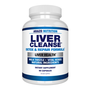 Arazo Nutrition Liver Cleanse - Detox & Repair Formula with Milk Thistle & Vital Herbs - 60 Capsules