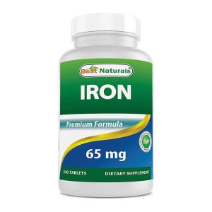 Best Naturals Iron Supplement - 65 mg - 240 Tablets