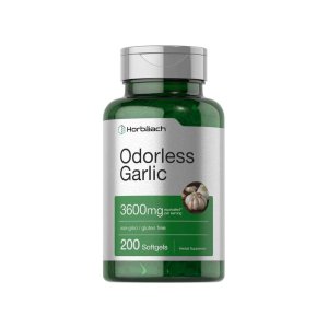 Horbäach Odorless Garlic 3600mg per Serving | 200 Softgels