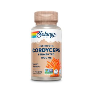 Solaray Org Grown Fermented Cordycep 1000mg 60 Caps