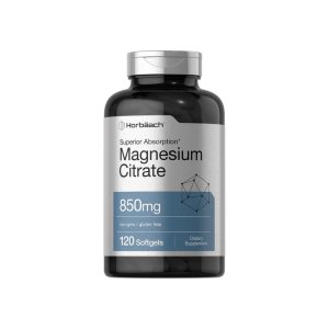 Horbäach Magnesium Citrate | 850mg | 120 Softgels