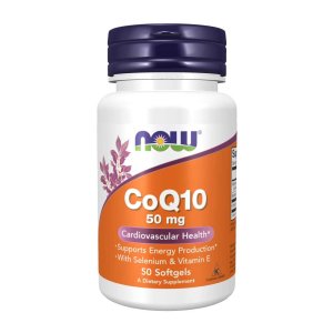 Now Foods Co Q10 50 Mg – Cardiovascular Health & Energy Support – 50 Softgels
