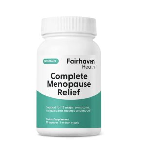 Fairhaven Health Complete Menopause Relief – Supports 13 Major Symptoms Including Hot Flashes & Mood Swings | 30 Capsules, 1-Month Supply