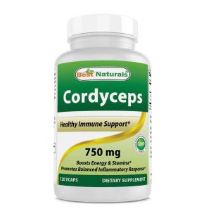 Best Naturals Cordyceps 750 mg 120 Veg Capsules