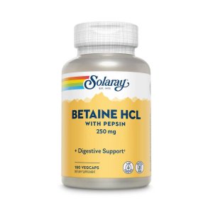 Solaray Betaine HCl with Pepsin 250mg 180 Caps