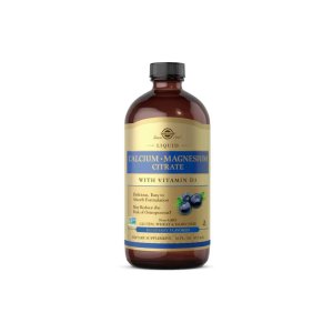 Solgar Liquid Calcium Magnesium Citrate with Vitamin D3 – Blueberry Flavored 473ml