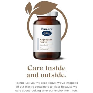 BioCare Magnesium Malate Capsules – Energy & Muscle Support, 90 Veg Caps