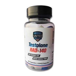United Hormones Rad-140 Testolone – Massive Size & Insane Muscle Pump – 60 Capsules