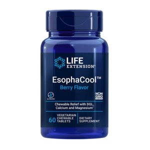Life Extension EsophaCool™ (Berry) – 60 Vegetarian Chewable Tablets