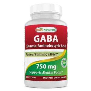 Best Naturals Gaba 750 mg 100 Vegetarian Capsules