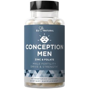 Eu Natural Conception Men — Zinc & Folate Formula for Male Fertility, Drive & Vitality