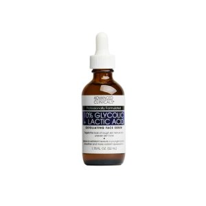 Advanced Clinicals 10% Glycolic Acid + Lactic Acid Face Serum 52ml