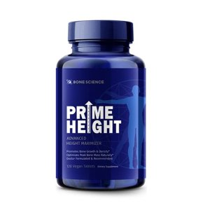 Bone Science Prime Height – Advanced Height Maximizer | Promotes Bone Growth & Density | 120 Vegan Tablets
