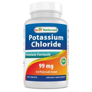 Best Naturals Potassium Chloride Supplement 99mg 400 Tablets