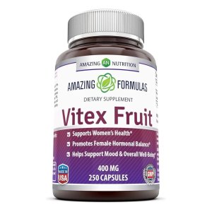 AN Nutrition’s Amazing Formulas Vitex Fruit 400mg – Supports Hormonal Balance Dietary Supplement | 250 Veggie Capsules | 250 Servings