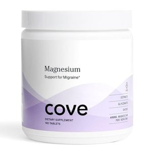 Cove Magnesium Support – Migraine Relief & Wellness Supplement (180 Tablets)