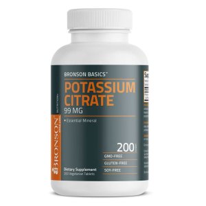 Bronson Vitamins Potassium Citrate 99mg, 200 Tablets