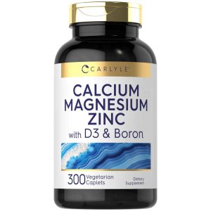 Carlyle Nutritionals Calcium Magnesium Zinc with Vitamin D3 and Boron | 300 Caplets