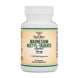 Double Wood Magnesium Acetyl-Taurate – Tauro Mag® Pms & Mood Support | 60 Capsules