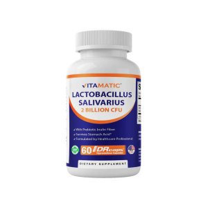 Vitamatic Valerian Lactobacillus Salivarius 2 Billion - 60 DR Capsules
