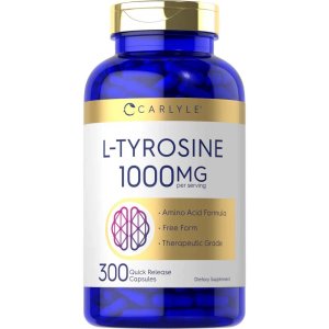Carlyle Nutritionals L-Tyrosine 1000mg per serving | 300 Capsules
