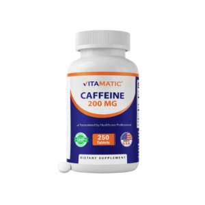Vitamatic Caffeine Pills 200mg - 250 Vegetarian Tablets