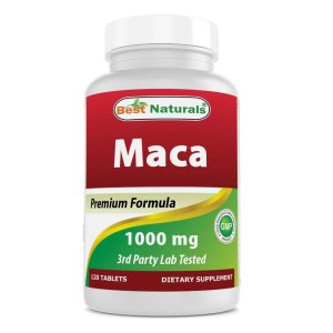 Best Naturals Gelatinized Maca 1000mg 120 Tablets