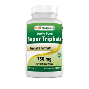 Best Naturals Triphala 750 mg 120 Vegetarian Capsules