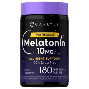 Carlyle Nutritionals Melatonin 10mg 180 Time Release Tablets