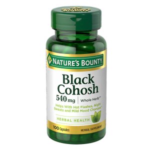 Nature'sBou nty Black Cohosh 540mg – Herbal Support for Menopause Relief, 100 Capsules