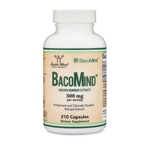 Double Wood Baco Mind™ – 300mg Clinically Studied Bacopa Monnieri | 210 Capsules