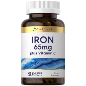 Carlyle Nutritionals Iron 65mg with Vitamin C | 180 Tablets