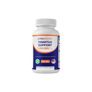 Vitamatic Tinnitus Relief Support - 120 Veggie Capsules - 1200 mg