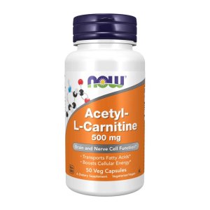 Now Foods Acetyl-L-Carnitine 500 Mg – 50 Veg Capsules