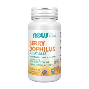 Now Foods Berry Dophilus – 10 Probiotic Strains – Immune & Digestive Support – 60 Chewables