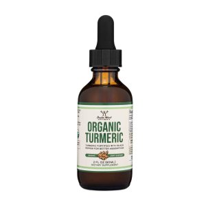 Double Wood Organic Turmeric – Fortified with Black Pepper for Maximum Absorption | 2 Fl Oz