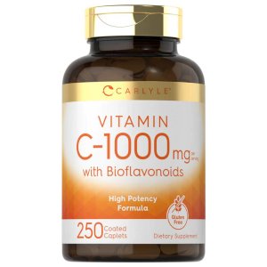 Carlyle Nutritionals Vitamin C 1000mg per serving with Bioflavonoids | 250 Caplets